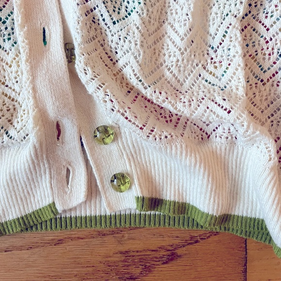 Anthropologie | Field Flower Umbrella Print Cardigan - XS - Picture 6 of 7